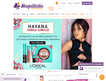 Tablet Screenshot of maquillalia.com